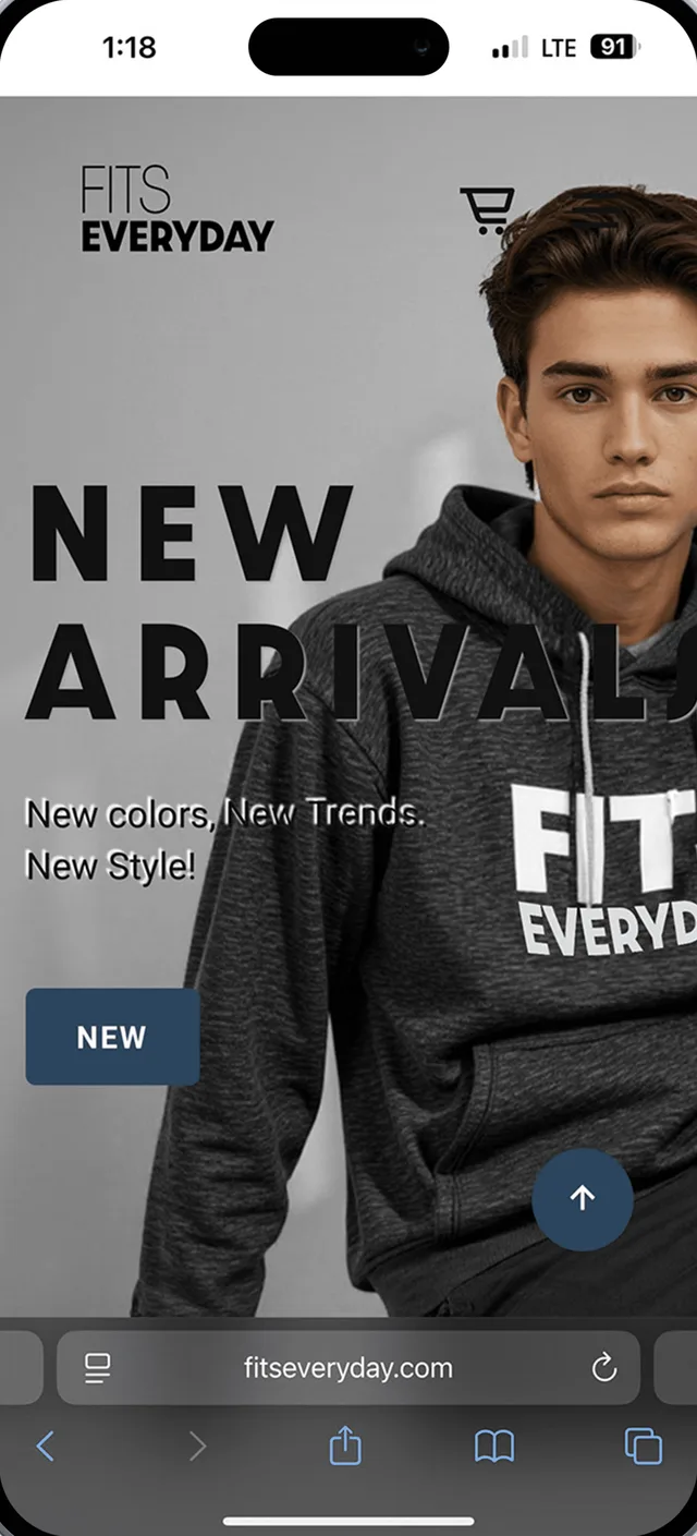 Mobile homepage
